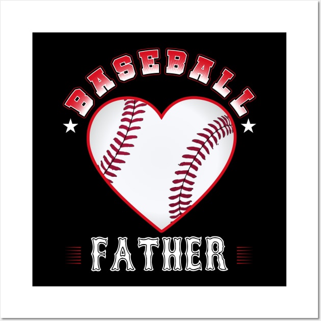 Father Baseball Team Family Matching Gifts Funny Sports Lover Player Wall Art by uglygiftideas